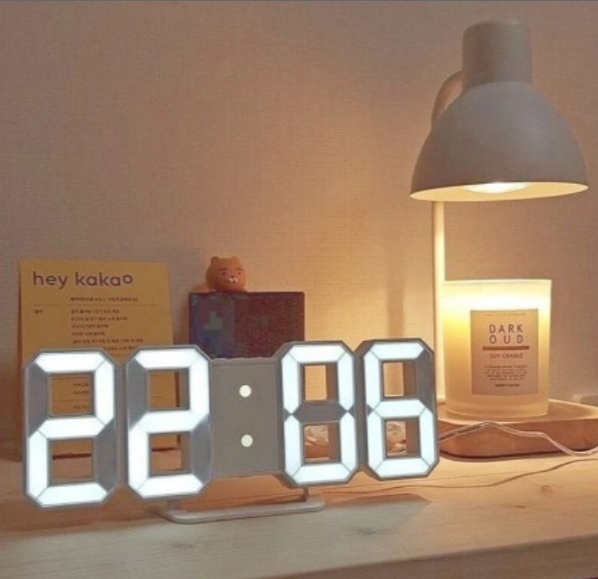 3D Digital Wall Clock LED Table Clock